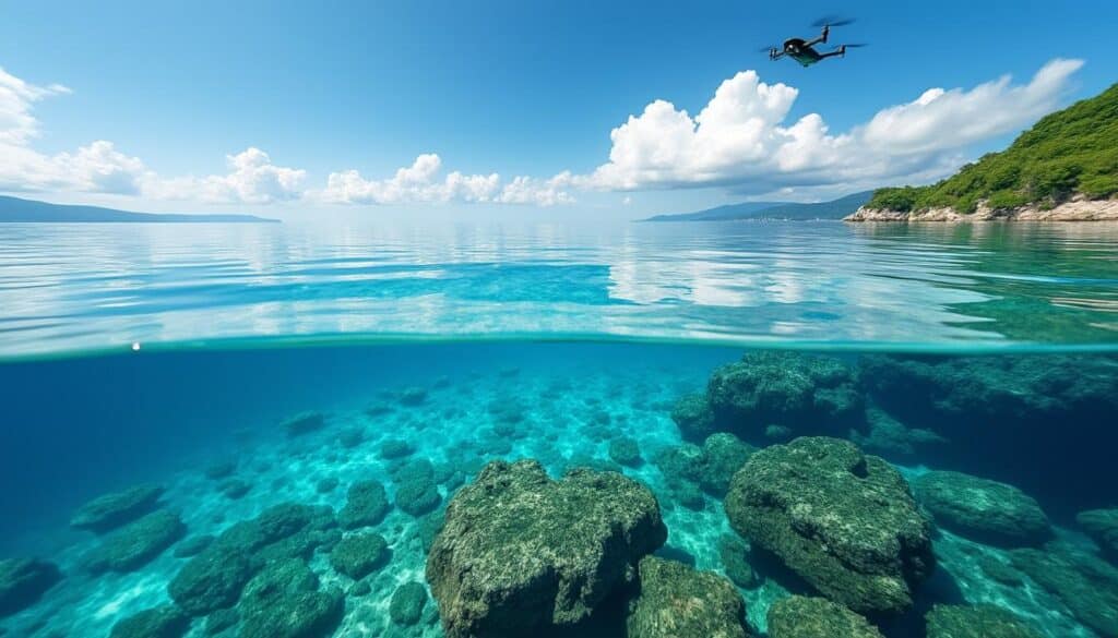 le filtre polarisant pour drone caméra réduit les reflets indésirables sur les surfaces aquatiques, améliorant ainsi la qualité des images aériennes pour des prises de vue claires et professionnelles.