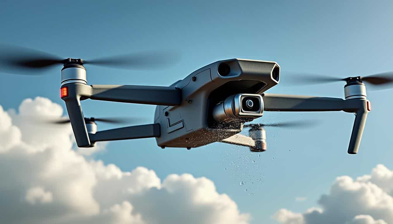 découvrez comment un drone réagit lors de la perte d'une hélice en plein vol, un test extrême crucial pour évaluer la stabilité et la sécurité de l'appareil.