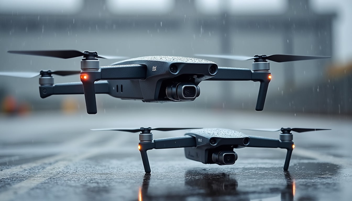 découvrez comment la capacité à voler sous une pluie fine distingue les drones enterprise des modèles grand public dans nos comparatifs complets.