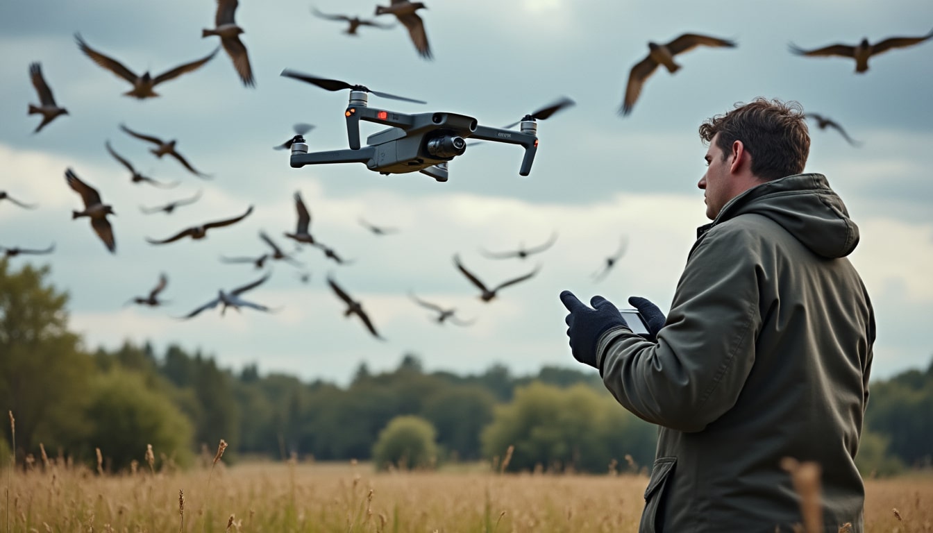 découvrez comment gérer efficacement le stress lié à la présence d'oiseaux migrateurs pour piloter un drone en toute sécurité et sérénité.