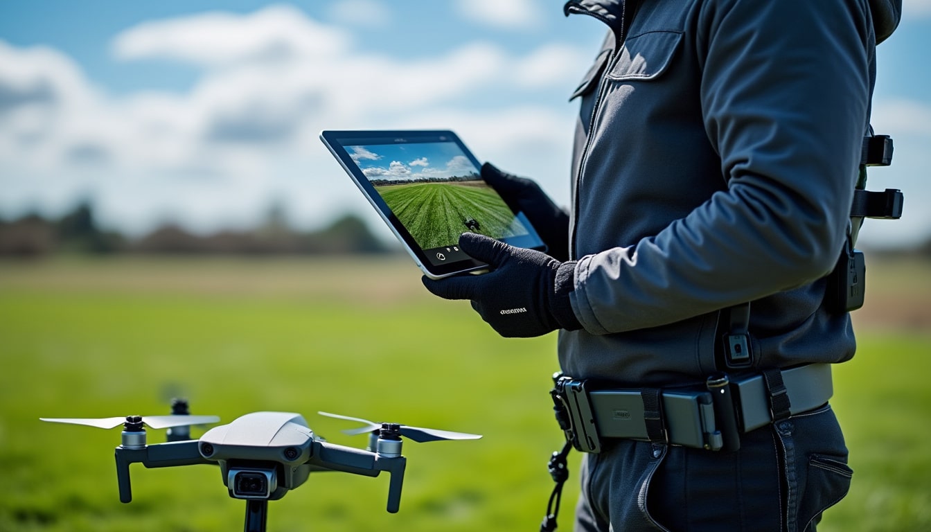 découvrez comment une tablette grand format optimise l'analyse du cadrage pour un pilotage professionnel de drone, améliorant précision et efficacité.