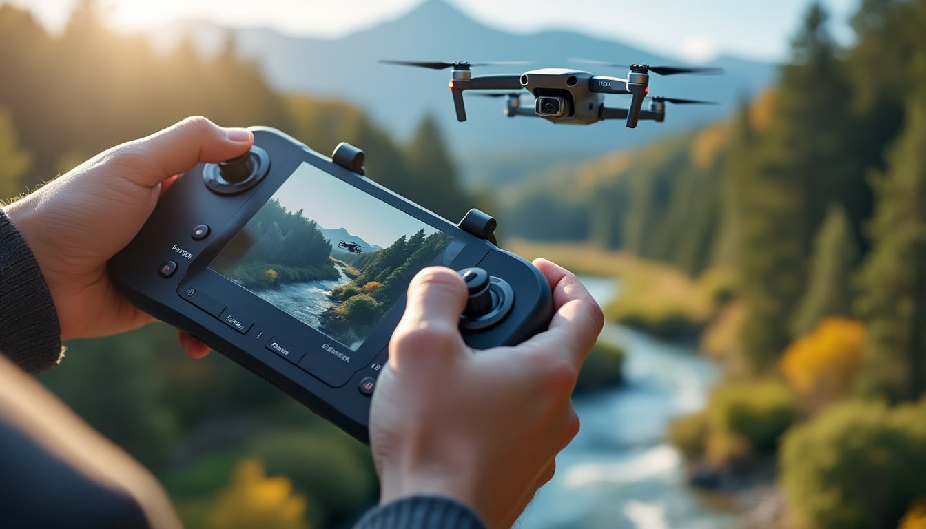 découvrez comment le réglage manuel de l'exposition permet de stabiliser la luminosité et d'éviter les variations brutales de lumière lors du pilotage d'un drone pour des prises de vues optimales.