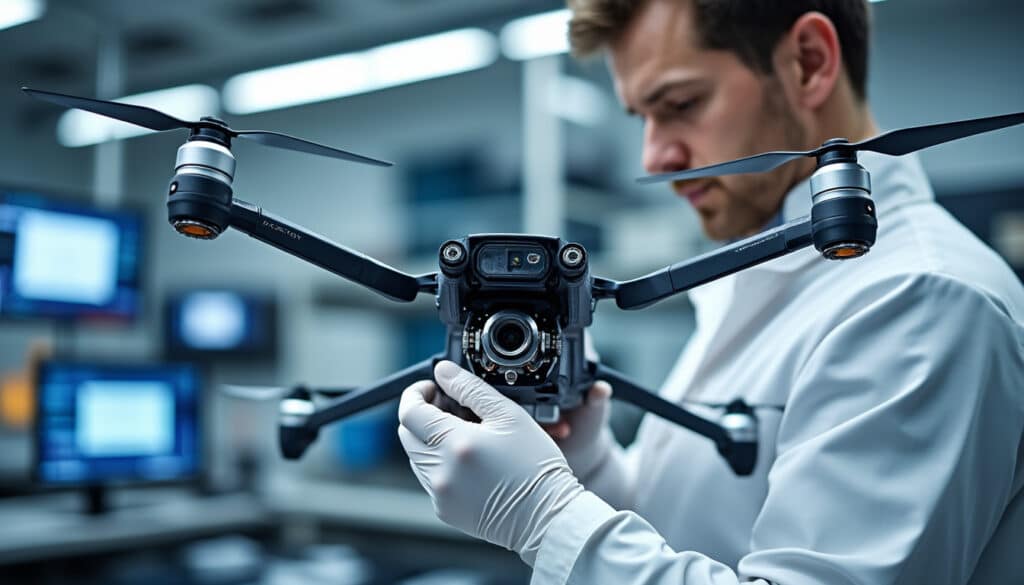 découvrez comment la vérification de la solidité des bras pliables est essentielle pour évaluer la qualité de fabrication lors des tests de drones.